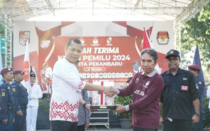 Kirab KPU Tiba di Pekanbaru, Ini Kegiatannya