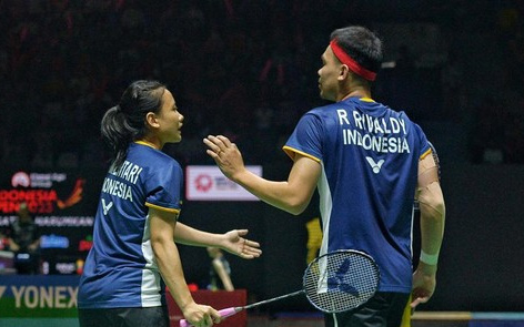 Pasangan Rinov/Pitha Berhasil Melaju ke Perempatfinal Indonesia Open 2023