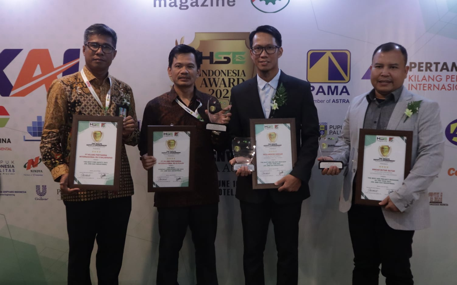 Raih Penghargaan 4 Stars Gold, PT KPI Unit Dumai Terapkan HSSE