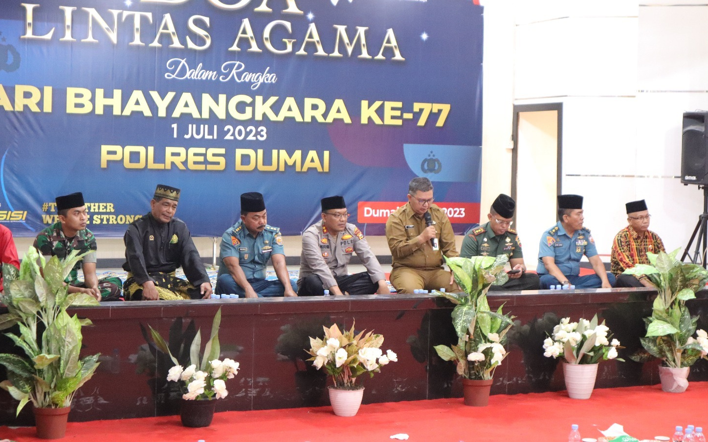 HUT Bhayangkara ke 77, Polres Dumai Gelar Doa Bersama