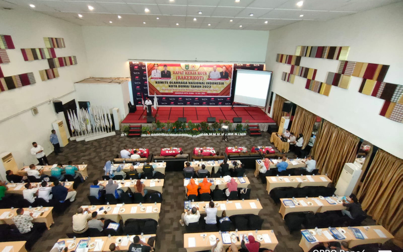 Rakerkot KONI Dumai 2023 Diresmikan Wako Paisal