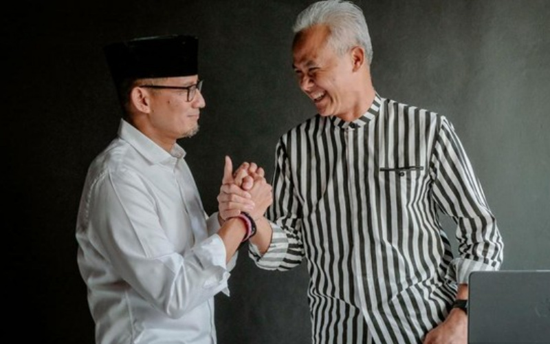 Podcast Kaesang, Ganjar dan Sandiaga Uno Berjumpa