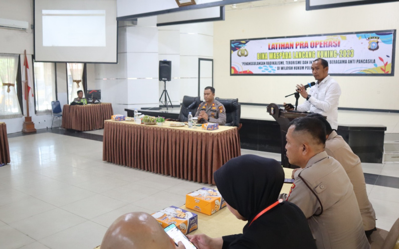 Polres Dumai Gelar Latihan Pra Operasi Bina Waspada Lancang Kuning