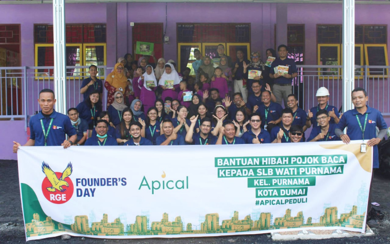 Apical Dumai Gelar Bakti Sosial, Rayakan RGE's Founder Day