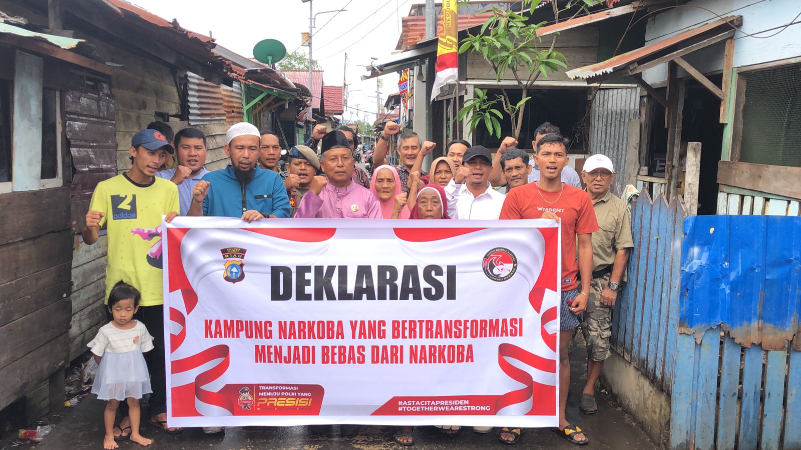 AKP M.Sodikin Pimpin Deklarasi Kampung Narkoba Menjadi Bebas dari Narkoba